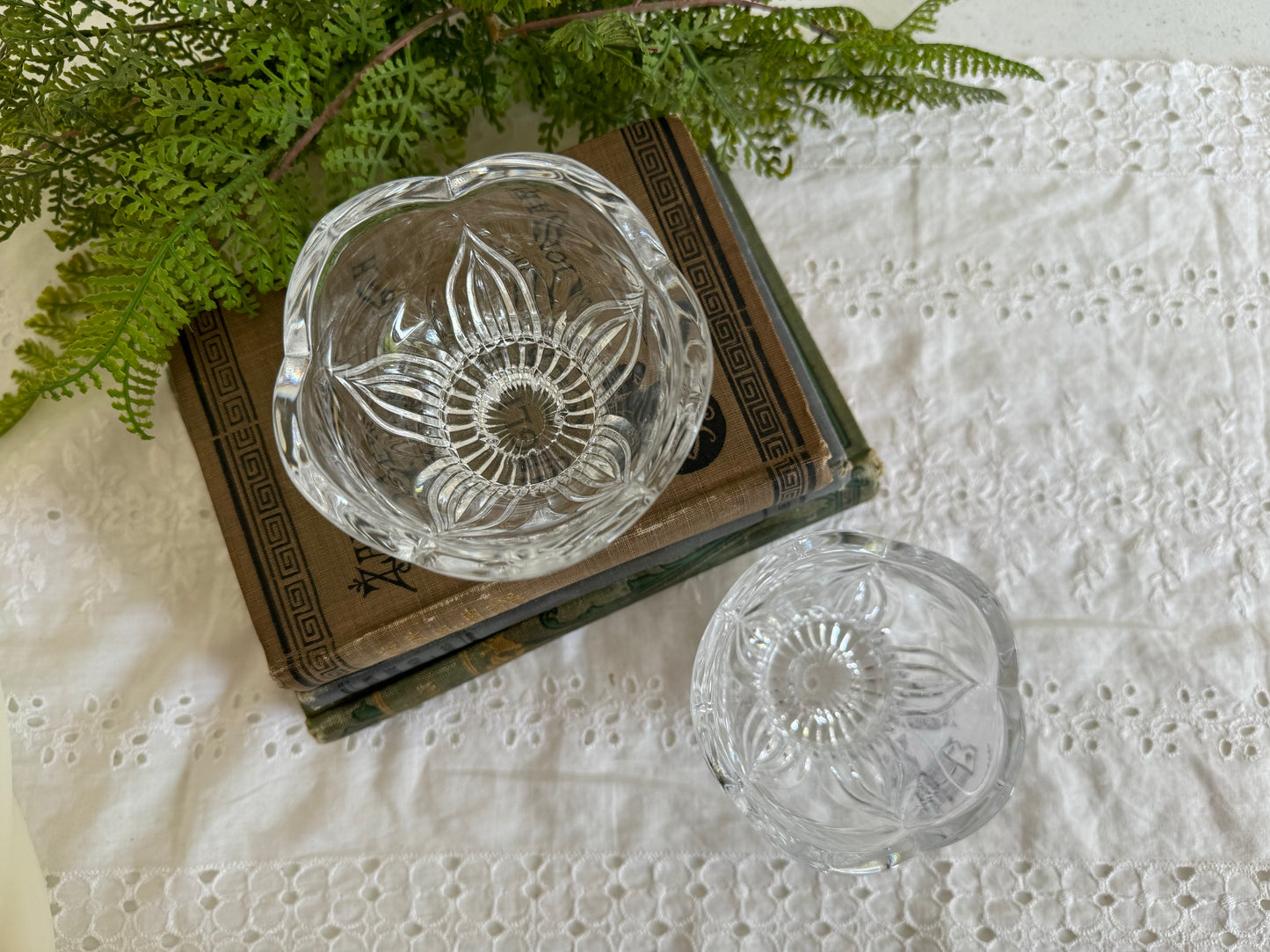 Vintage Candlestick Pair- Flower Shaped