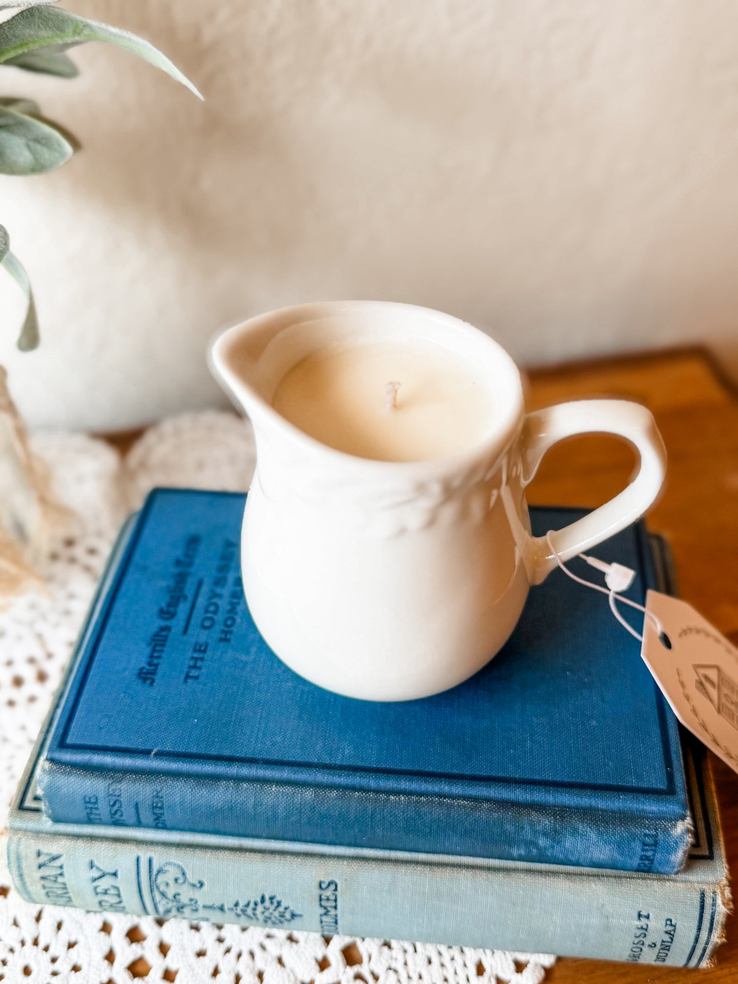 Vintage Creamer Candle with Fruit - Coffee Shop