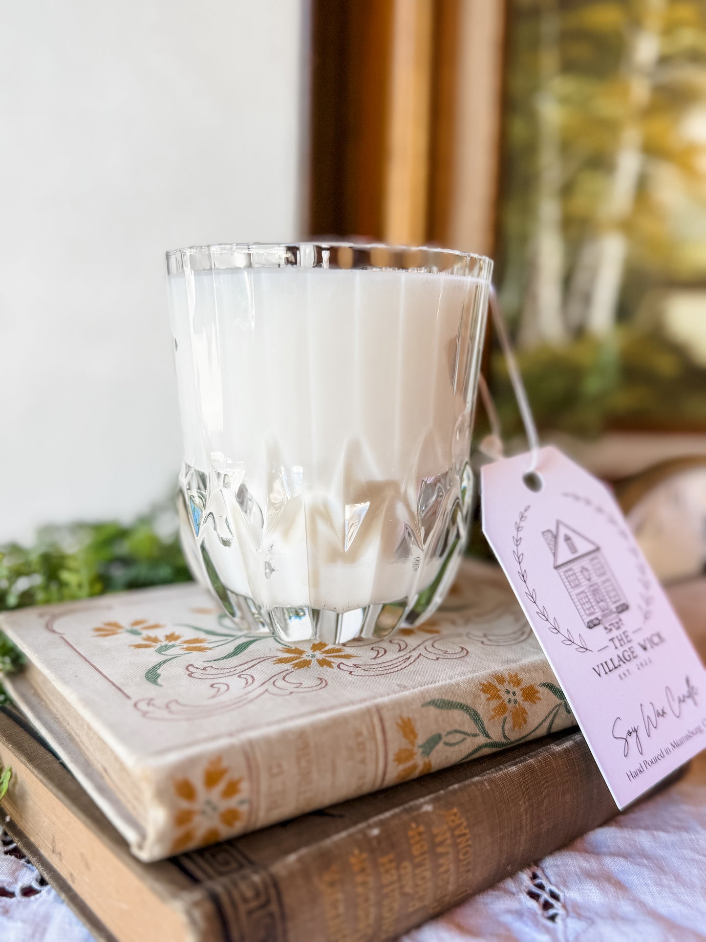Vintage Glass Candle - Patchouli