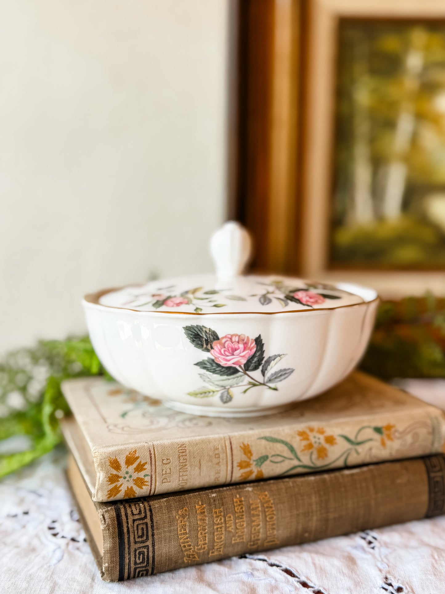 Vintage Wedgwood Trinket Dish Candle - Strolling in Milan