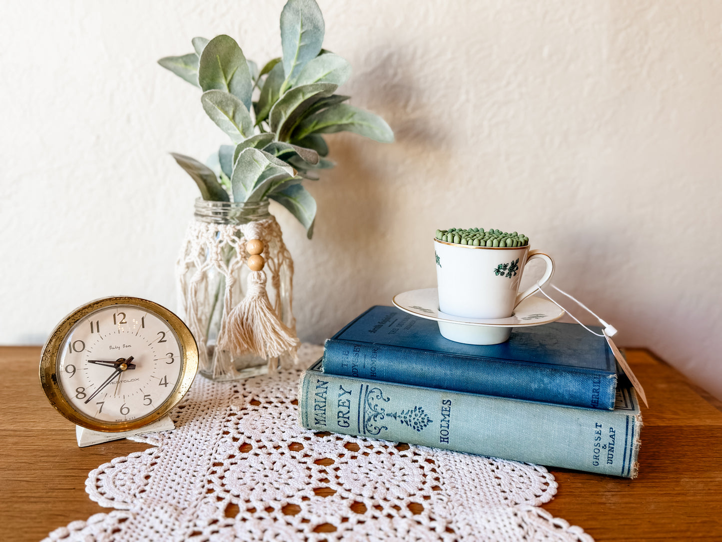 Vintage Tea Cup Matchstick Holder