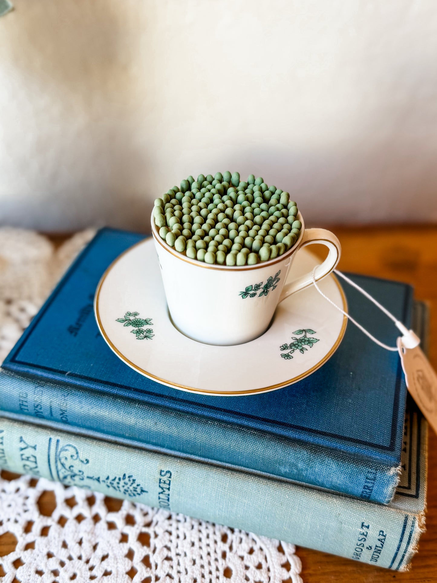 Vintage Tea Cup Matchstick Holder