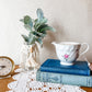 Vintage Creamer Candle with Pink Florals - Fresh Clothesline