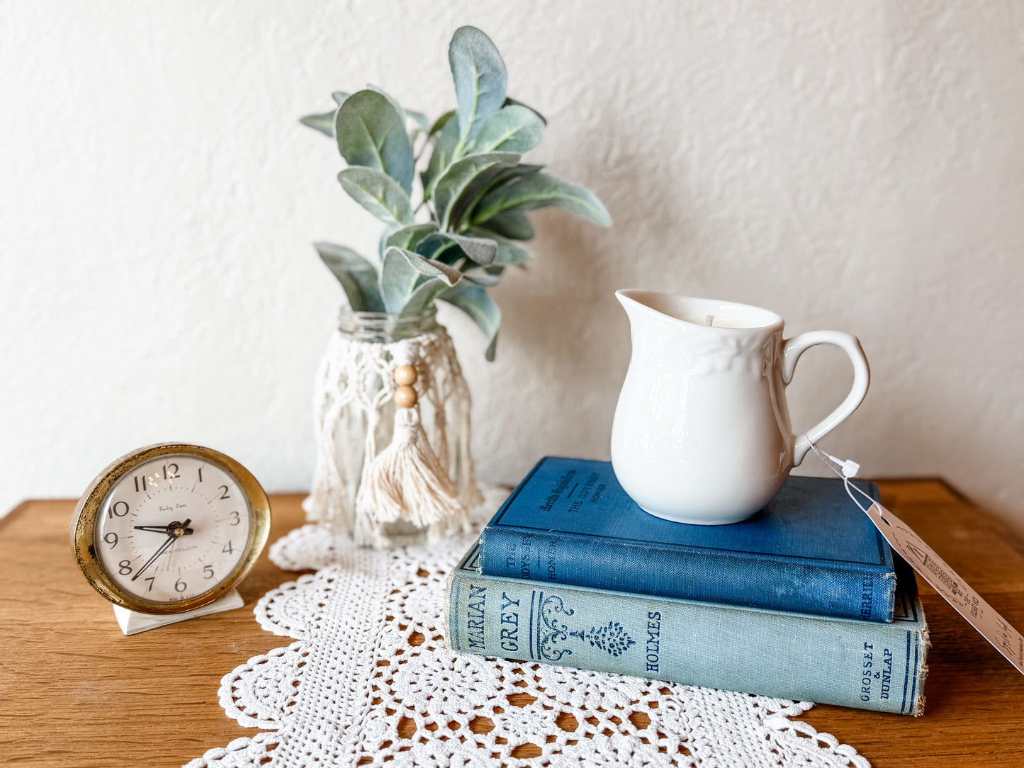 Vintage Creamer Candle with Fruit - Coffee Shop