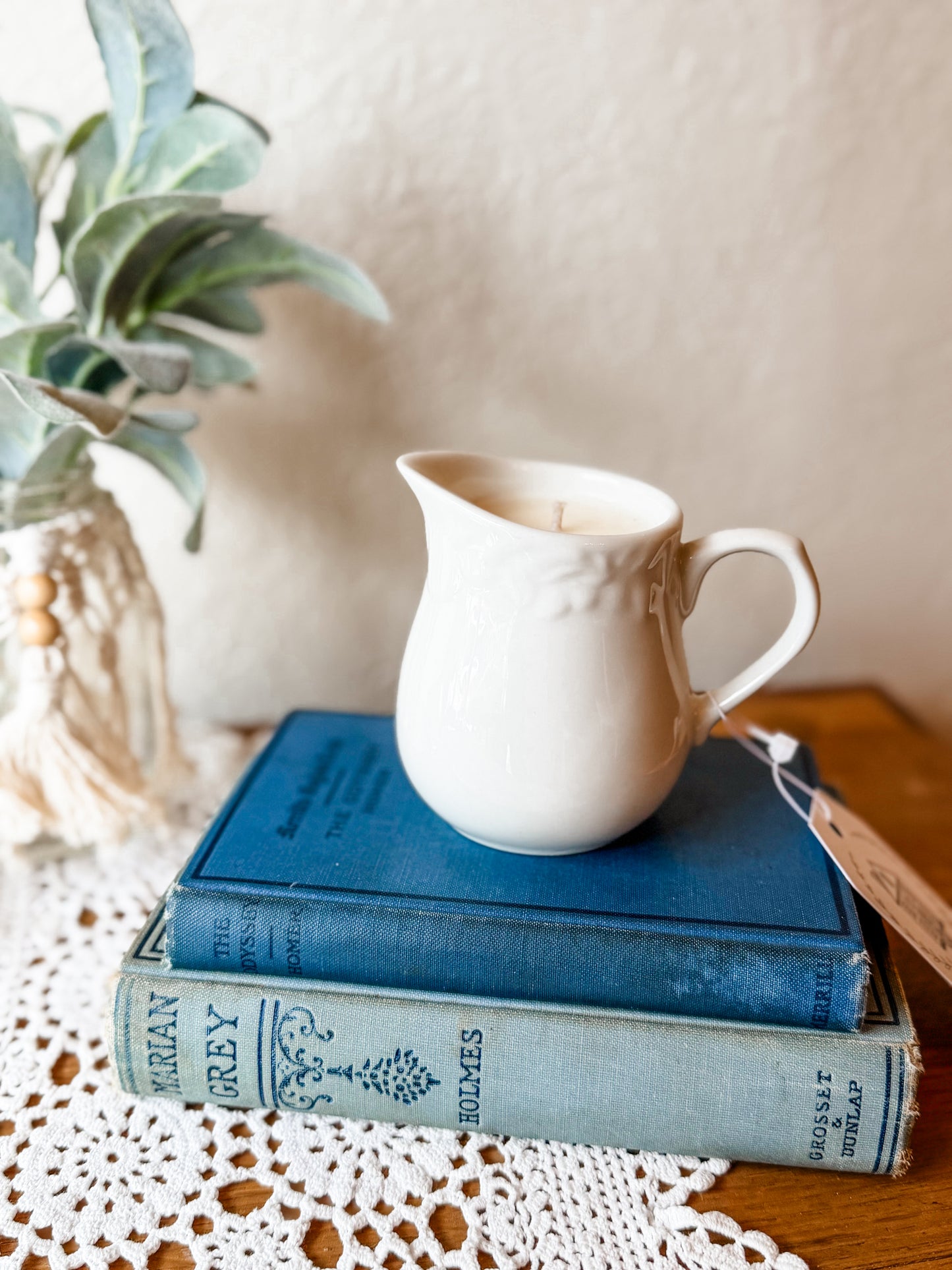 Vintage Creamer Candle with Fruit - Coffee Shop