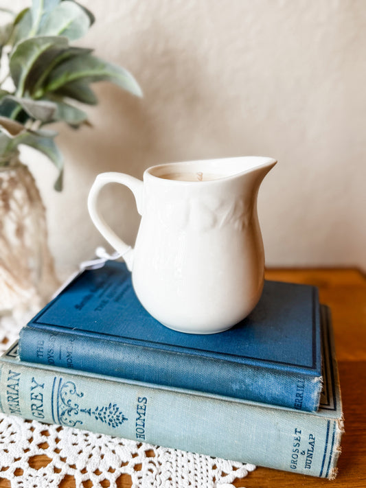 Vintage Creamer Candle with Fruit - Coffee Shop