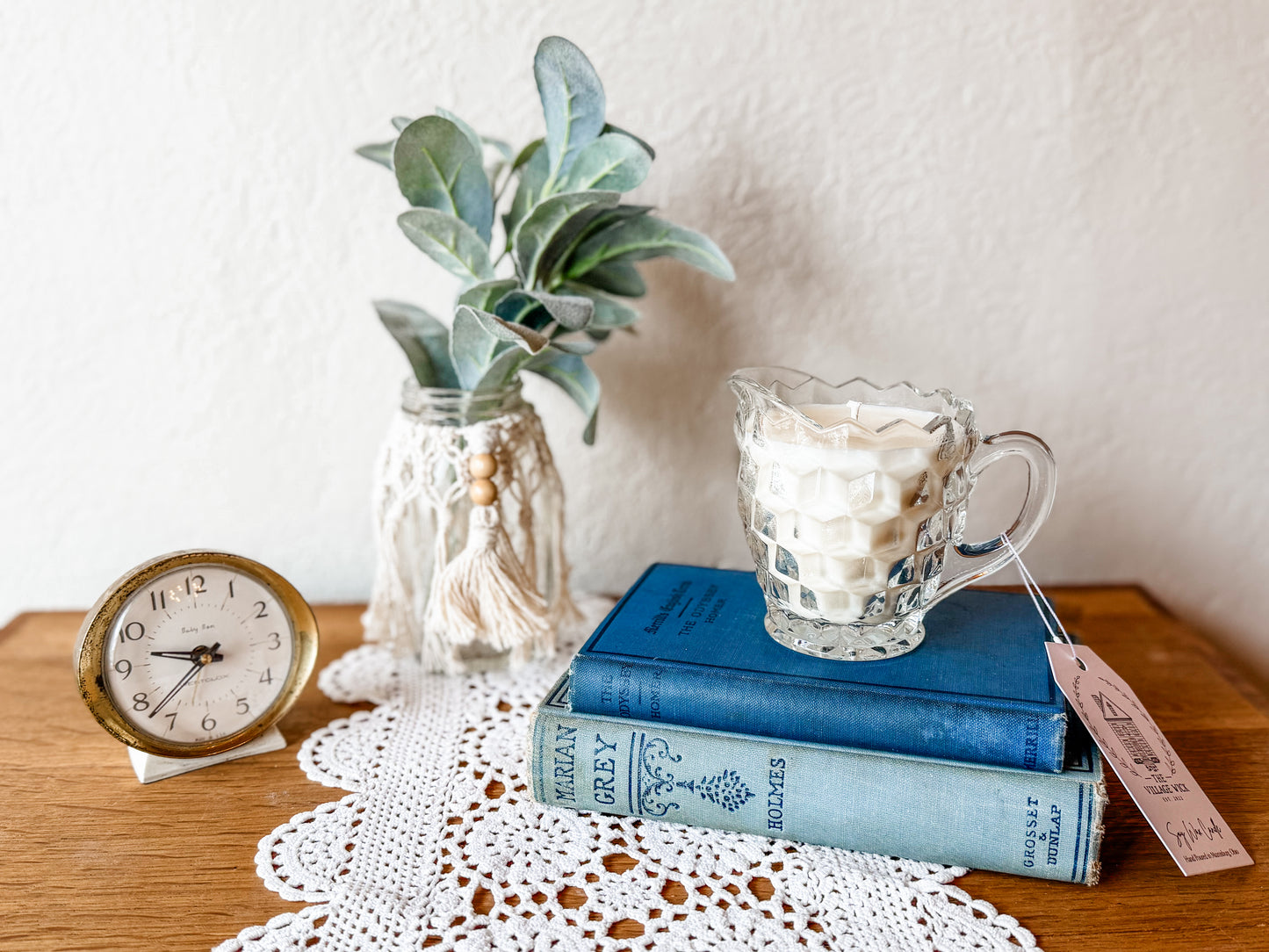 Vintage Glass Creamer - Patchouli