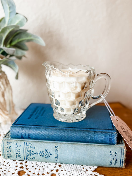 Vintage Glass Creamer - Patchouli