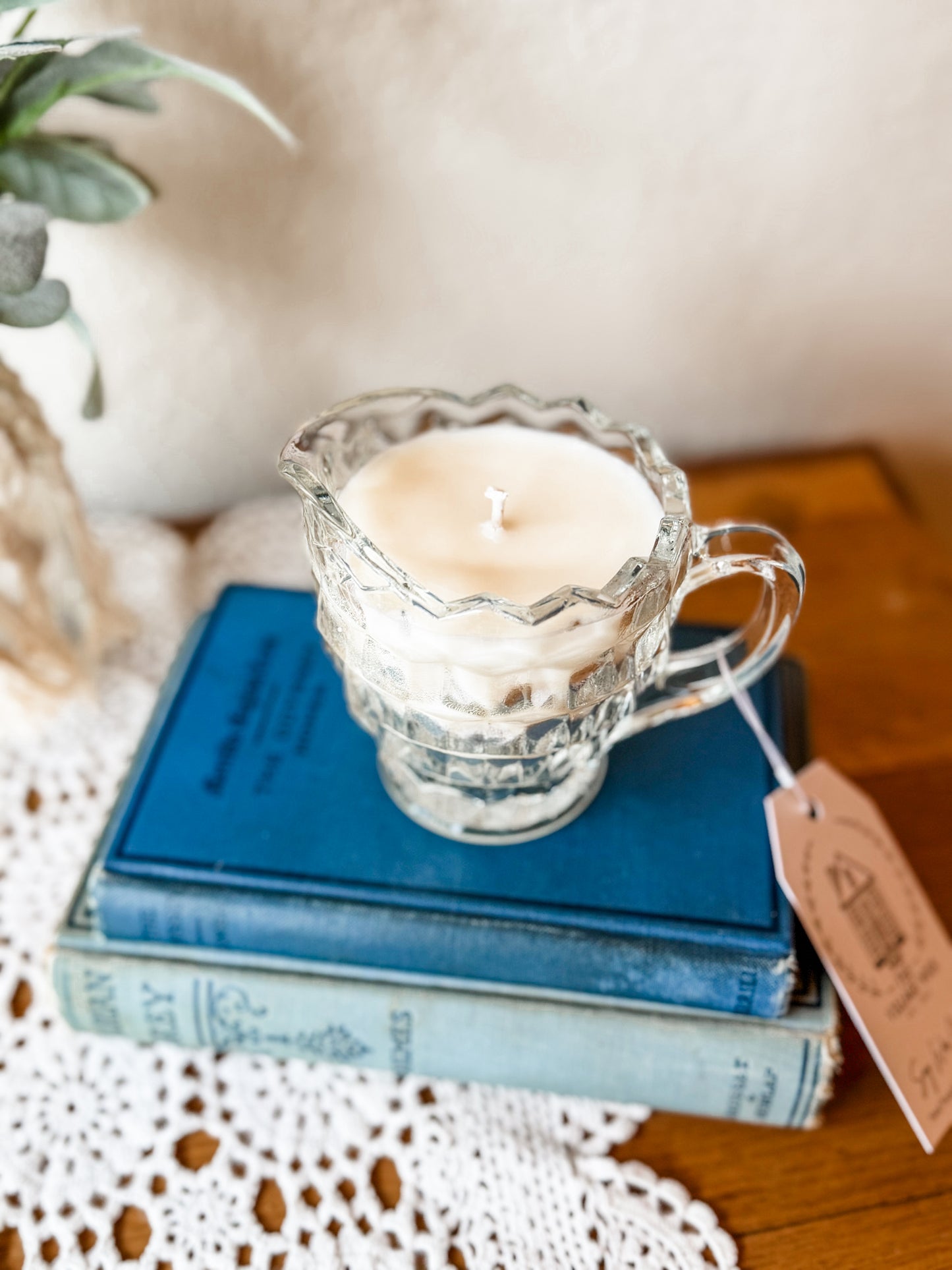 Vintage Glass Creamer - Patchouli