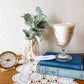 Vintage Glass Goblet Candle - Nag Champa