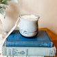 Vintage Blue Glass Candle - Nag Champa