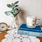Vintage Glass Creamer Candle - Sherlock's Study