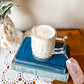 Vintage Glass Mug Candle with Square Handle - Palo Santo