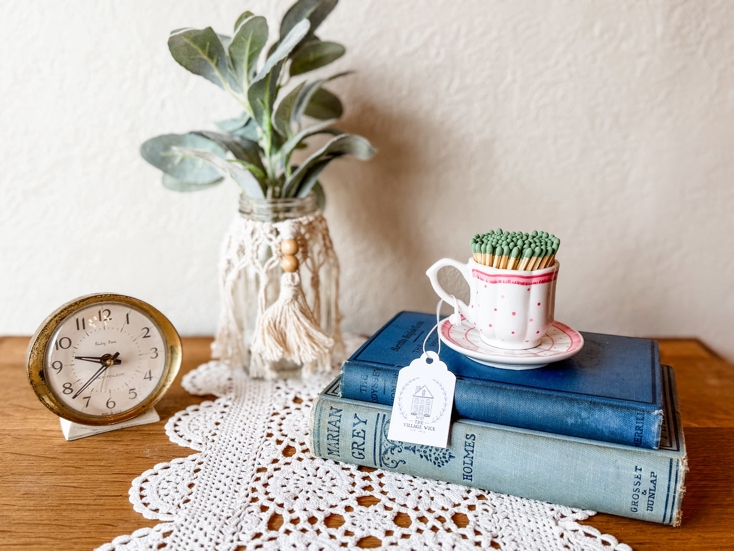 Vintage Tea Cup Matchstick Holder