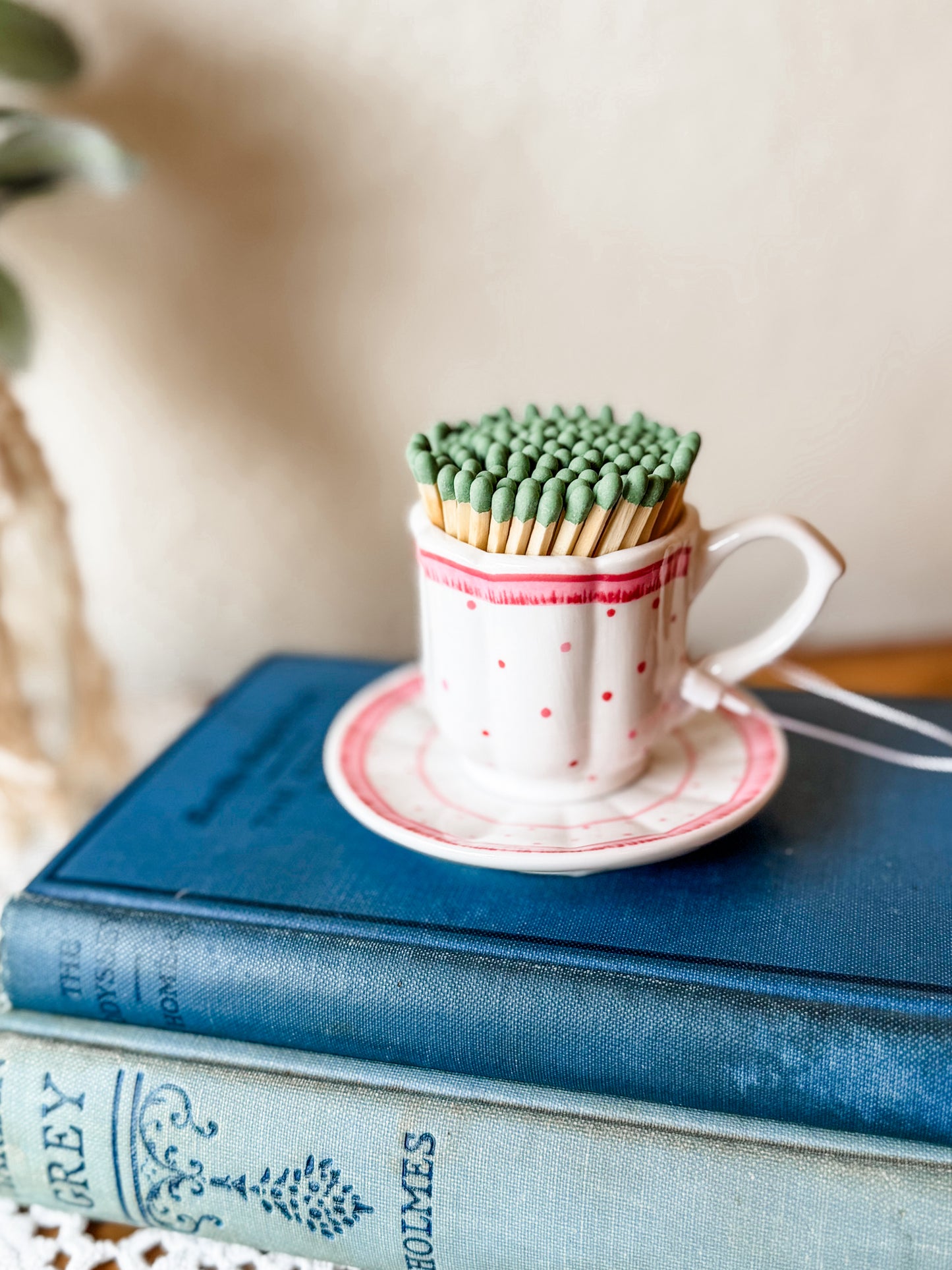 Vintage Tea Cup Matchstick Holder