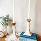 Vintage Mikasa Stoneware Candlestick Holders