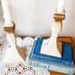 Vintage Mikasa Stoneware Candlestick Holders