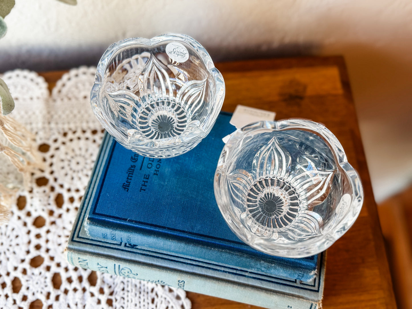 Vintage Candlestick Pair- Tulip Shaped