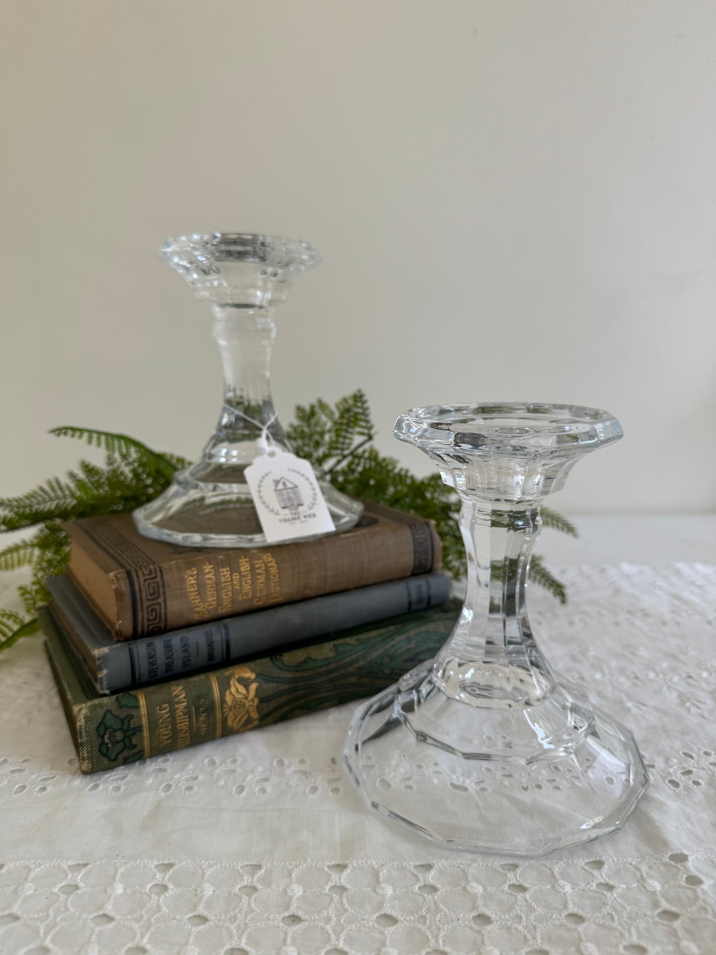 Vintage Candlestick Duo