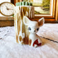 Vintage Baby Deer Matchstick Holder