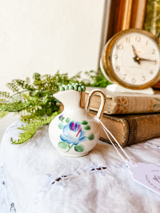 Vintage Mini Pitcher Matchstick Holder
