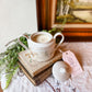 Vintage Ivory & White Sugar Bowl Candle - Fresh Clothesline