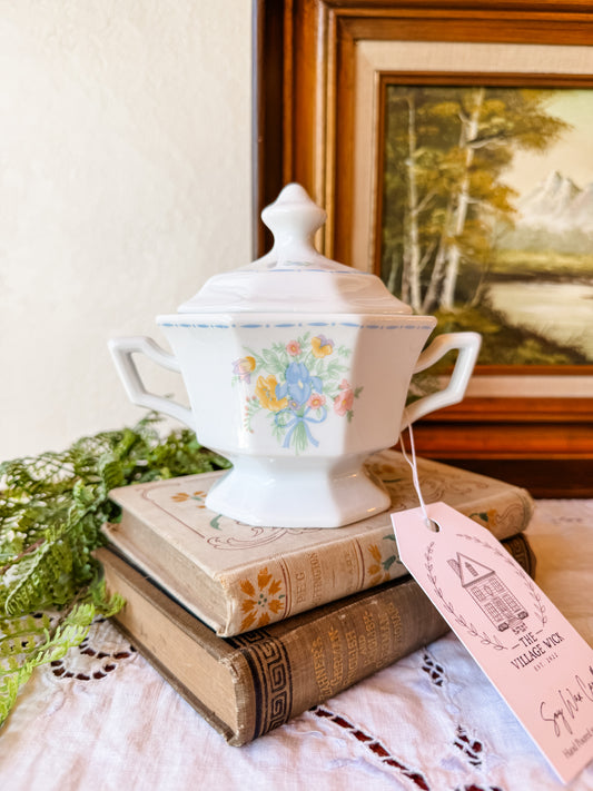 Vintage Sugar Bowl Candle - Parisian Cafe