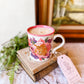 Vintage Mug Candle with Florals - Aloha Paradise