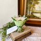 Vintage Fenton Fern Green Glass Candle - Sherlock's Study