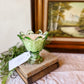 Vintage Fenton Fern Green Glass Candle - Sherlock's Study
