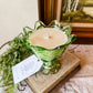 Vintage Fenton Fern Green Glass Candle - Sherlock's Study