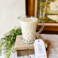 Vintage Glass Creamer Candle - Coffee Shop