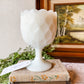 Vintage Milk Glass Candle - Coffee Shop