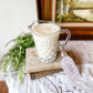 Vintage Glass Creamer Candle - Coffee Shop
