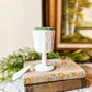 Vintage Milk Glass Matchstick Holder with Grapes