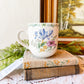 Vintage Mug Candle with Florals - Parisian Cafe