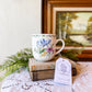 Vintage Mug Candle with Florals - Parisian Cafe