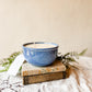 Vintage Blue Spongeware Bowl Candle - Grandma's Zucchini Bread