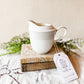 Vintage Creamer Candle with Gold Trim - Nighttime in Venice