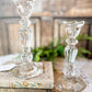 Vintage Crystal Candlestick Holders